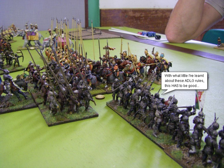 L'Art de la Guerre (ADLG), Attack! ADLG: Condotta Italian vs Bactrian and Indo-Greek, 25mm and 28mm