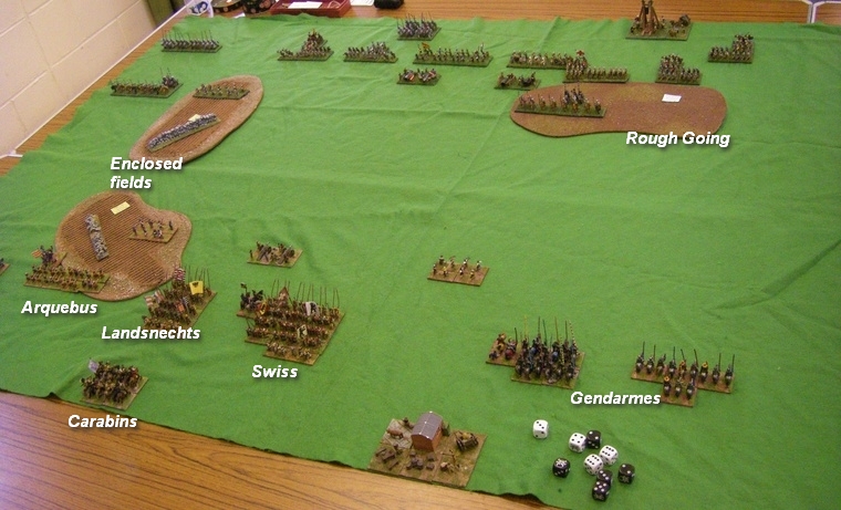 FoGR Early Renaissance: Italian Wars French vs Trasamanta Spanish, 15mm